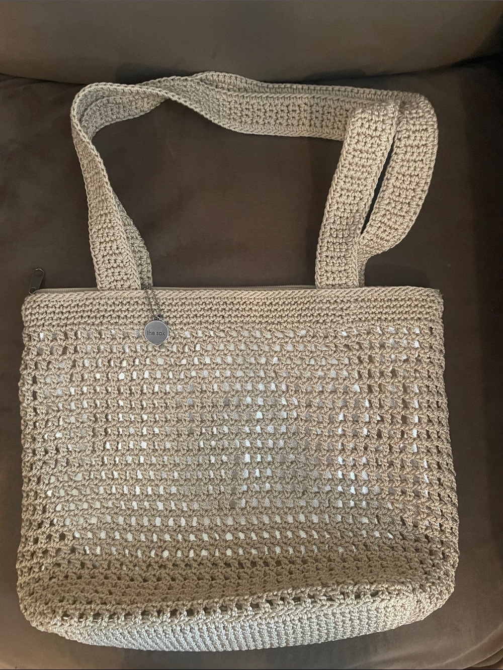 The Sak Woven Casual Classics Tote Bag -Hand Crocheted - Picture 8 of 10